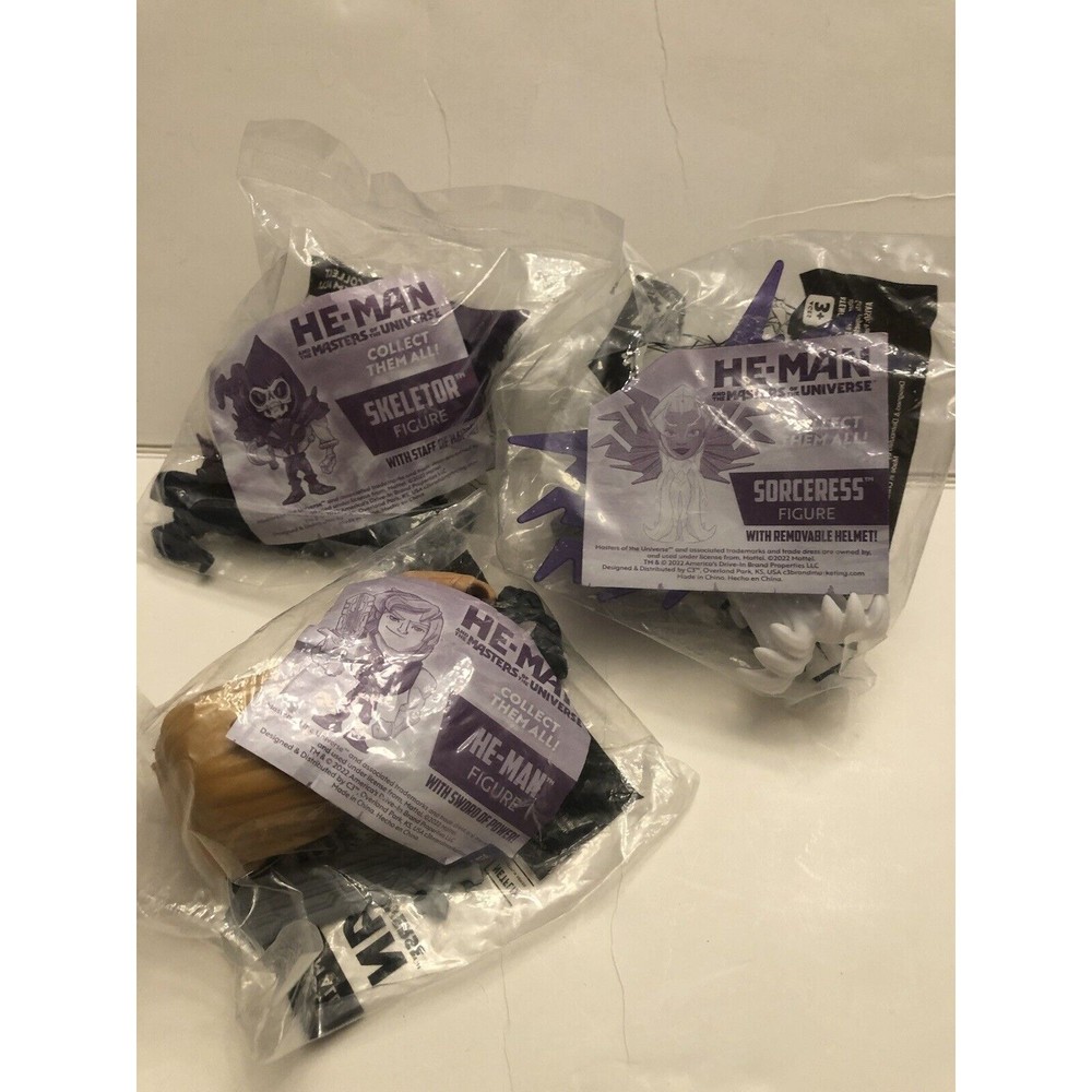 Sonic He-Man Masters Universe MOTU Toys Skeletor Sorceress Lot Wacky Pack